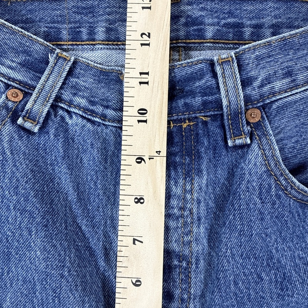 Levi's 501 Jeans Mens 32x32  Blue Button Fly Straight Leg Denim Classic - Picture 10 of 13